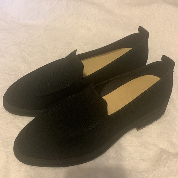 Rothys black onyx lug sole loafer 8.5 90s preppy Y2K - Picture 2 of 8